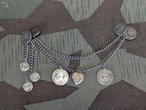 Charivari Dirndl Tracht Button Chain with Locket