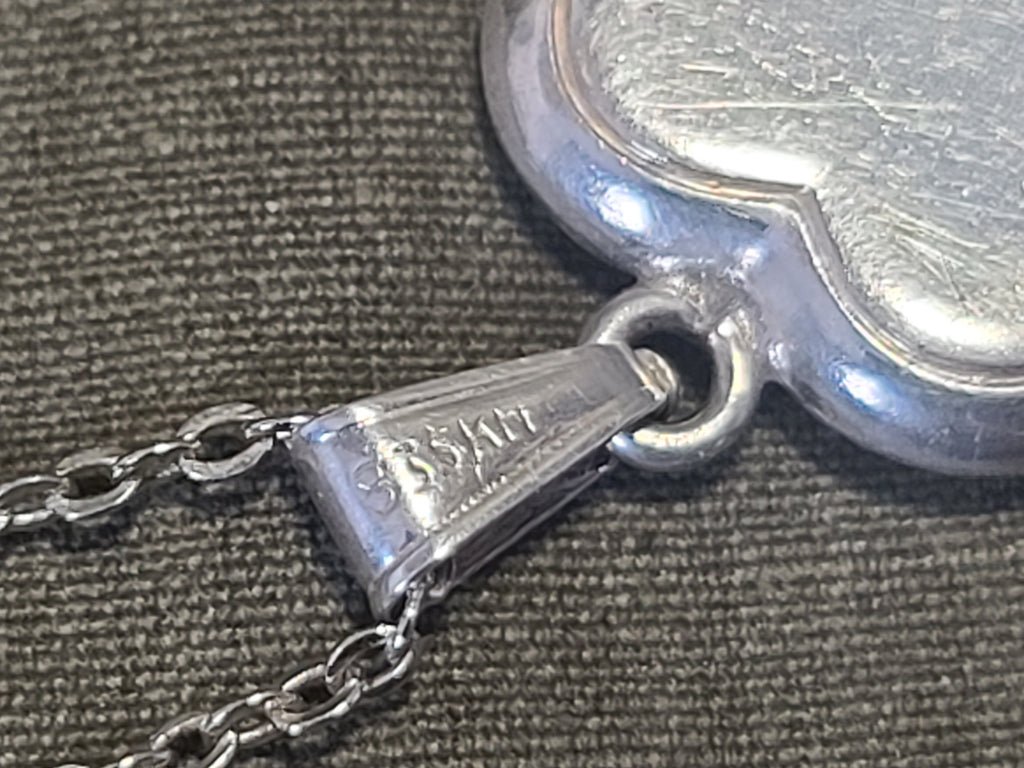 'Hab Mich Gern' Heart Necklace 835 Silver — image 3