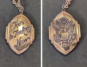 Sweetheart Locket Necklace He's In The Army Now