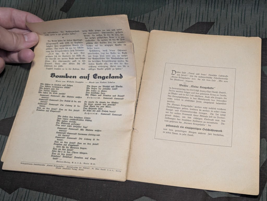 Kleine Kriegshefte Nr. 2 Unsere Luftwaffe am Feind AS-IS — image 5