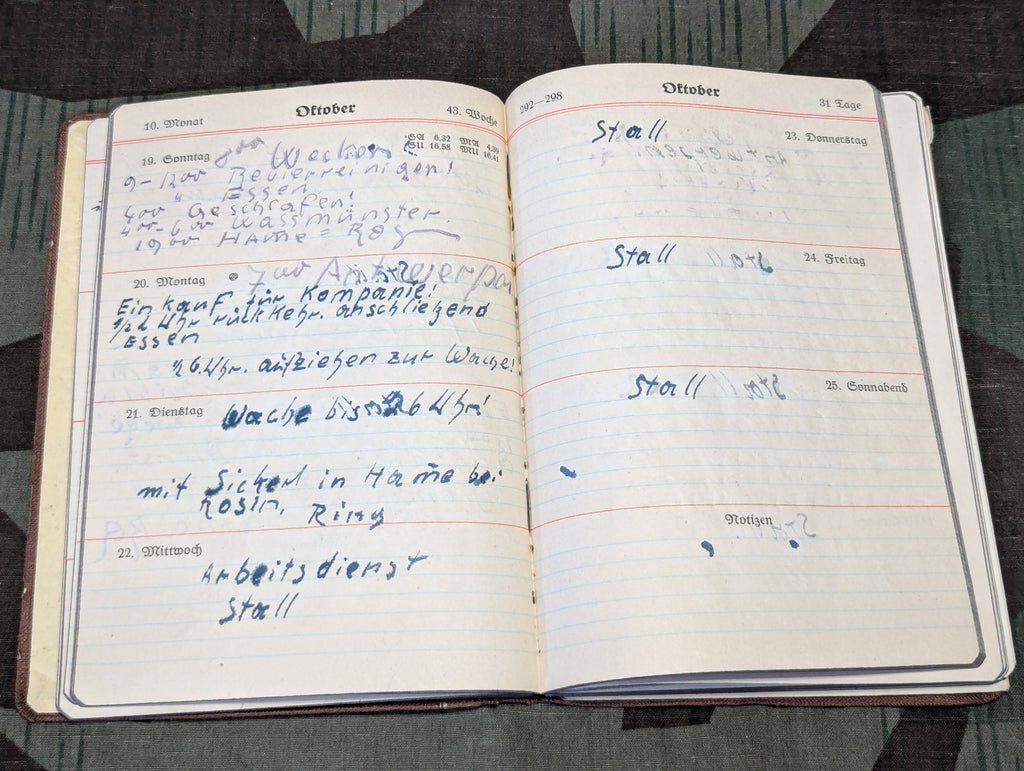 1941 Pocket Calendar Soldier Stationed in Belgium — image 7