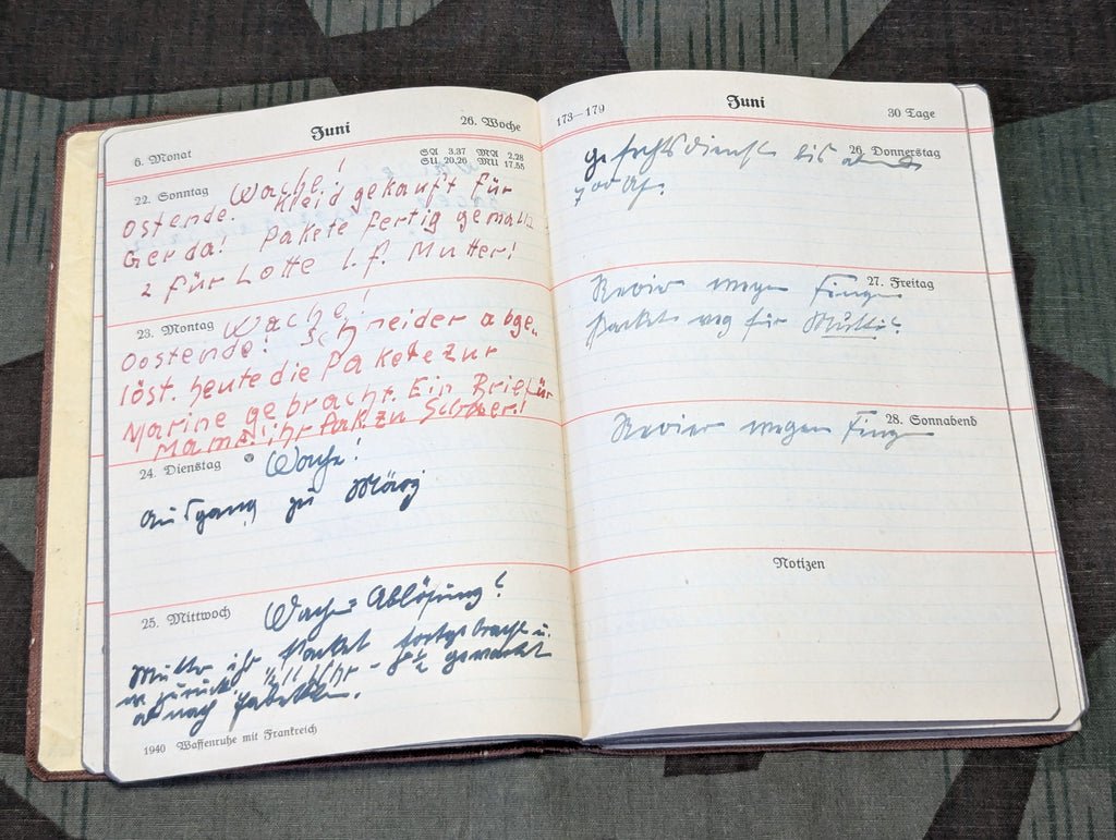 1941 Pocket Calendar Soldier Stationed in Belgium — image 9