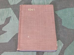 1941 Pocket Calendar Soldier Stationed in Belgium