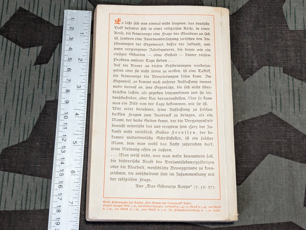 Der Glaube Der Nordmark Feldausgabe Book Damaged — image 3