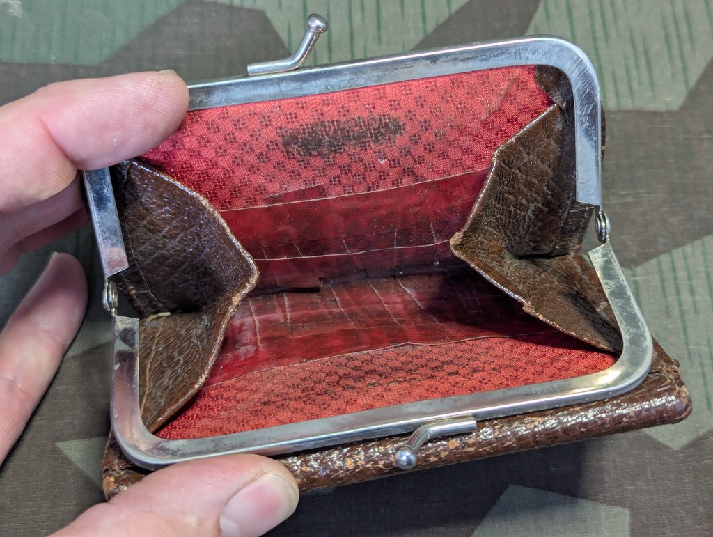 German Leather Wallet With Large Attached Coin Purse — image 3