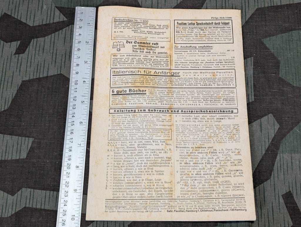 Paustians Lustige Sprachzeitschrift Funny Language Magazine Heft 2 15.1.1941 — image 3