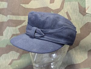 German Blue Wool Ski Cap HJ