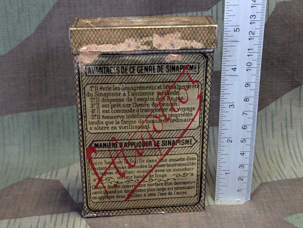 French Medicated Plaster Tin Empty — image 2