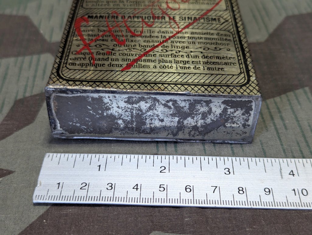 French Medicated Plaster Tin Empty — image 4