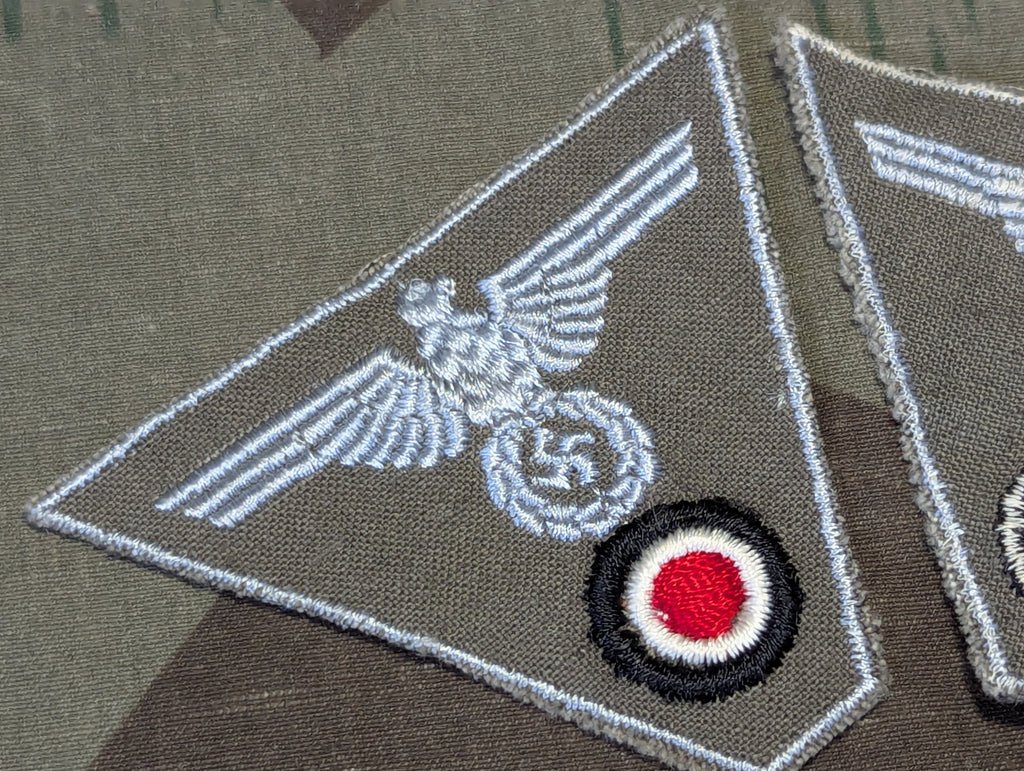 Original Wehrmacht Hat Trapezoid Late War Insignia — image 4