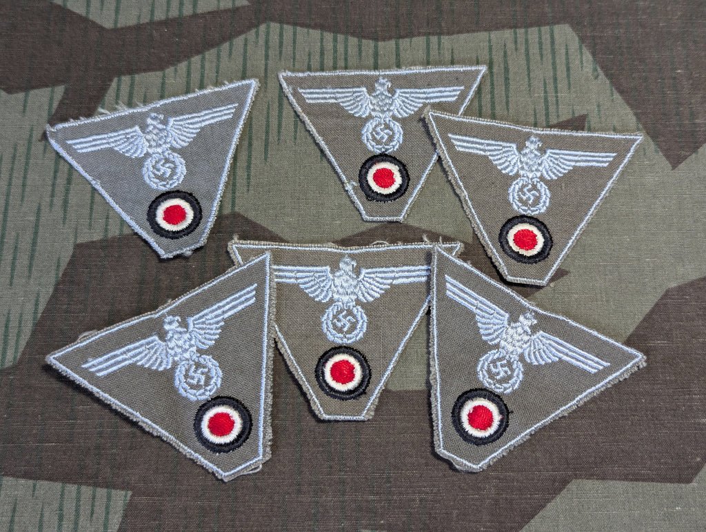 Original Wehrmacht Hat Trapezoid Late War Insignia — image 5