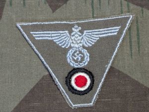 Original Wehrmacht Hat Trapezoid Late War Insignia