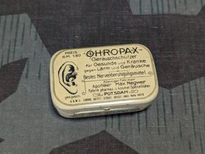 Original Ohropax Earplugs Tin With Some Contents