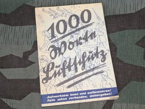 1000 Worte Luftschutz Book 1939
