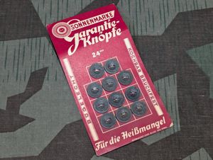 11 Paper Buttons on Card