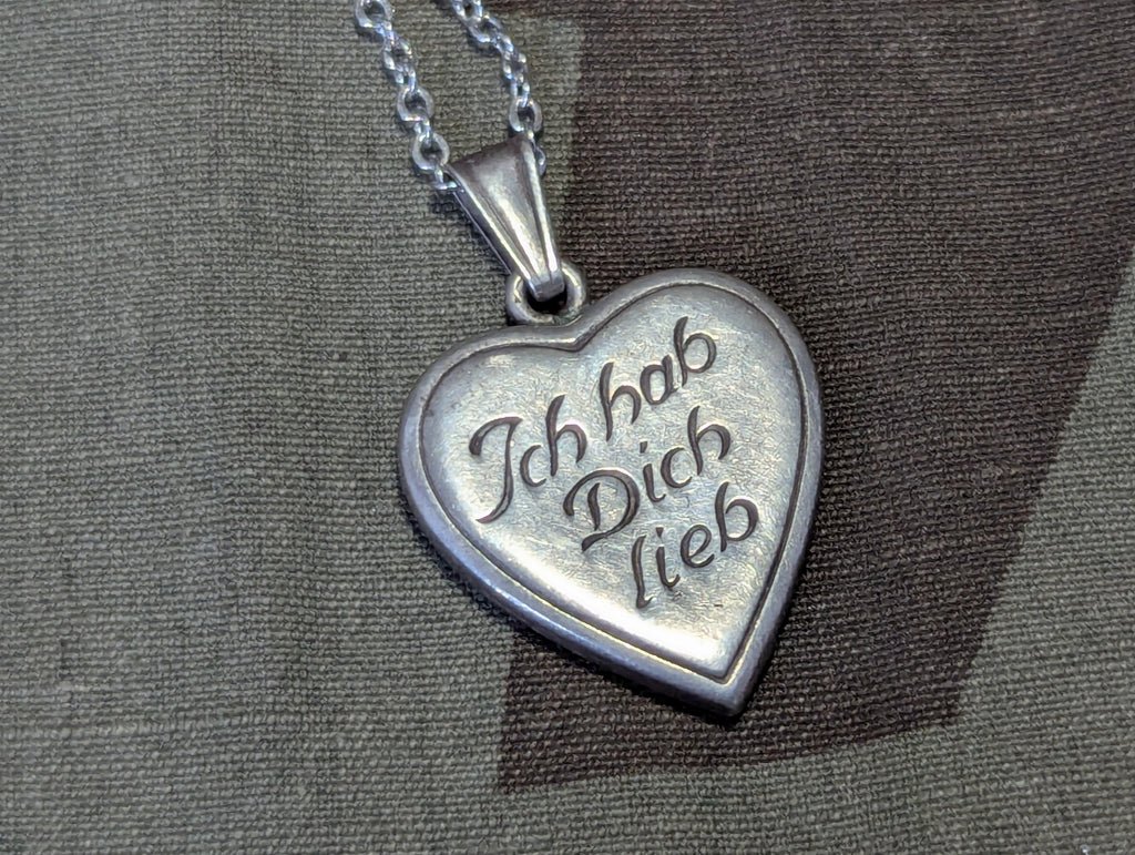 'Ich Hab Dich Lieb' Heart Necklace 835 — image 4