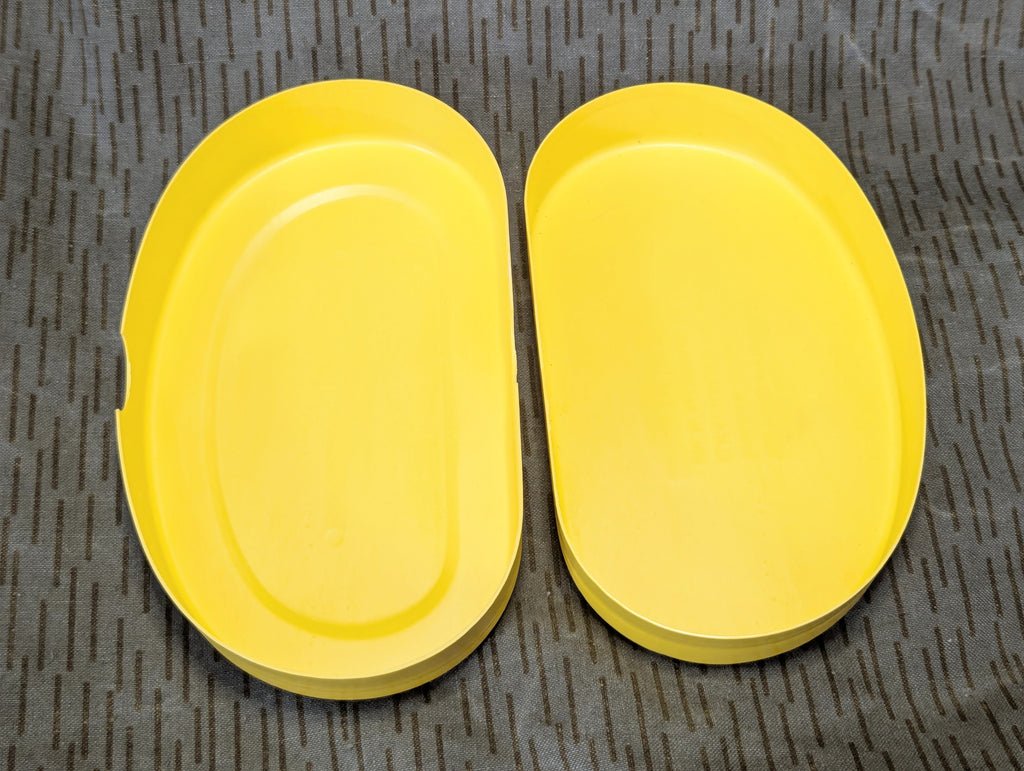 East German Yellow Bread Container Flach Thin — image 4