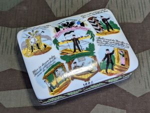 Reproduction 1886 Hanove Pionier Porcelain Keepsake Box