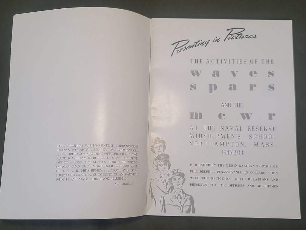 WAVES, USMCWR and SPARS Booklet — image 3