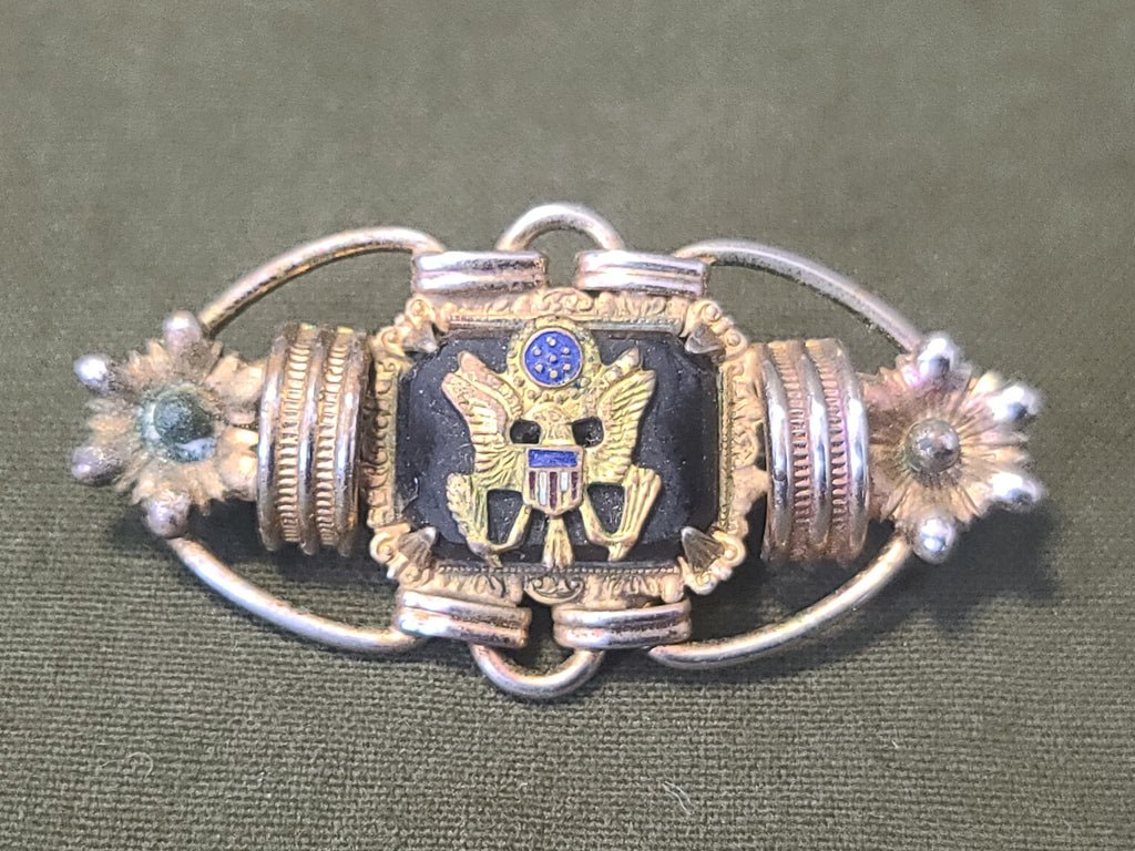 Army Eagle & Flowers Sweetheart Bracelet and Pin Set — image 4