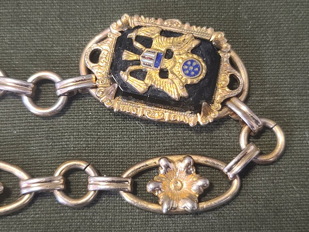 Army Eagle & Flowers Sweetheart Bracelet and Pin Set — image 7