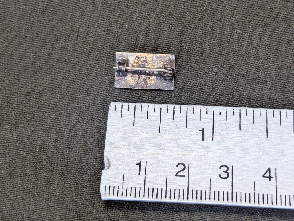 Enamel Gold Star Flag Pin Sterling KIA — image 2