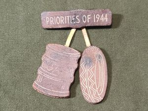Priorities of 1944 Leather Pin