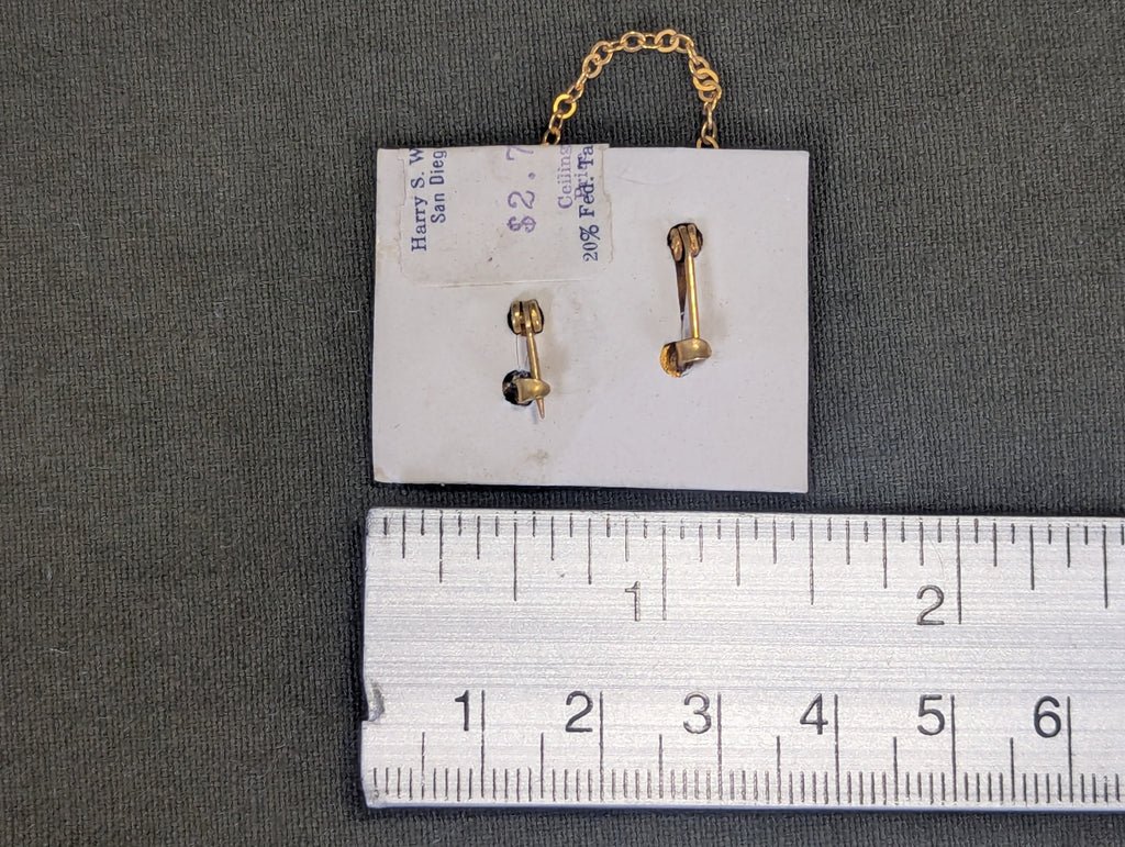 Always in my Heart USMC Sweetheart Chain Pin Sterling NOS — image 2