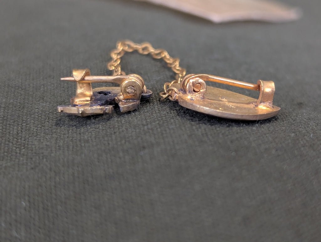 Always in my Heart USMC Sweetheart Chain Pin Sterling NOS — image 6