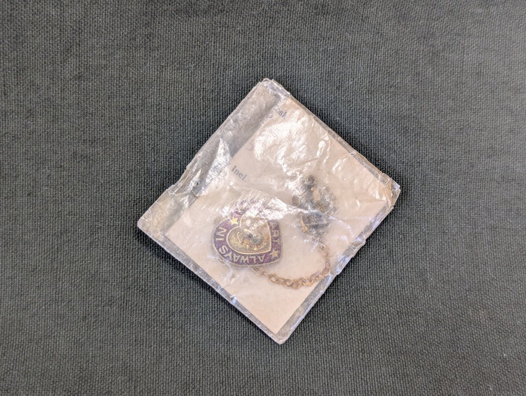 Always in my Heart USMC Sweetheart Chain Pin Sterling NOS — image 7