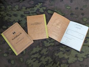 SS Soldbuch Late War (with Space for Photo)