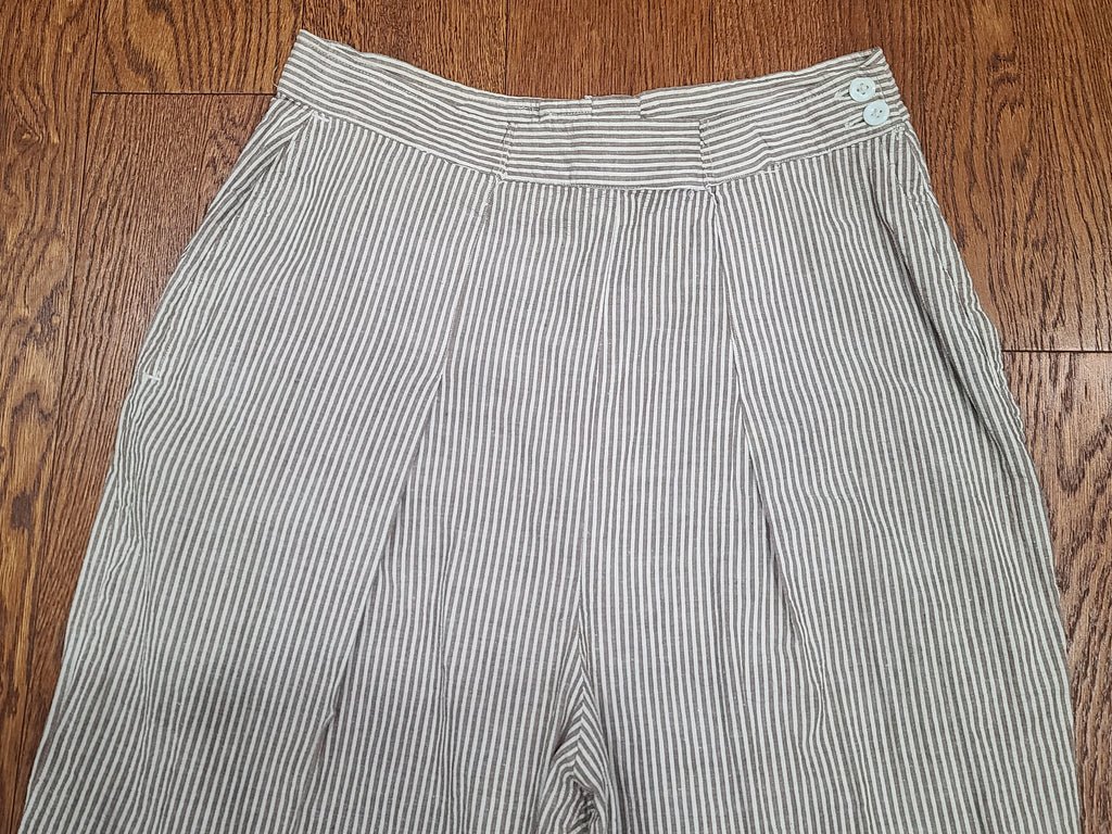 Army Nurse Seersucker Trousers(31' waist) — image 3