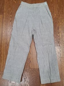 Army Nurse Seersucker Trousers(31' waist)