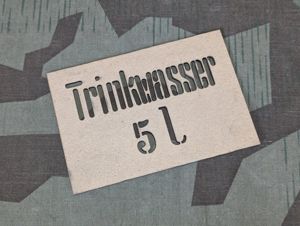 5L Trinkwasser Stencil Cardboard