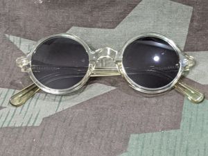 German Clear Acetate Round MG Blendschutzbrille Sunglasses