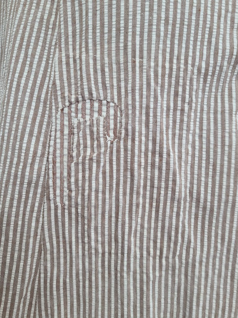 ANC Seersucker Hospital Dress and Hat(B-36' W-26.5' H-36') — image 12