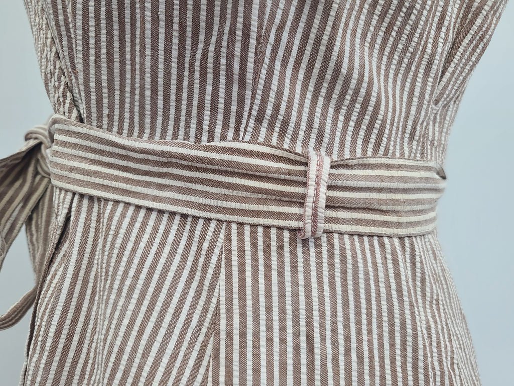 ANC Seersucker Hospital Dress and Hat(B-36' W-26.5' H-36') — image 9