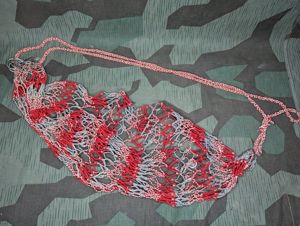 Red and Gray Net Backpack