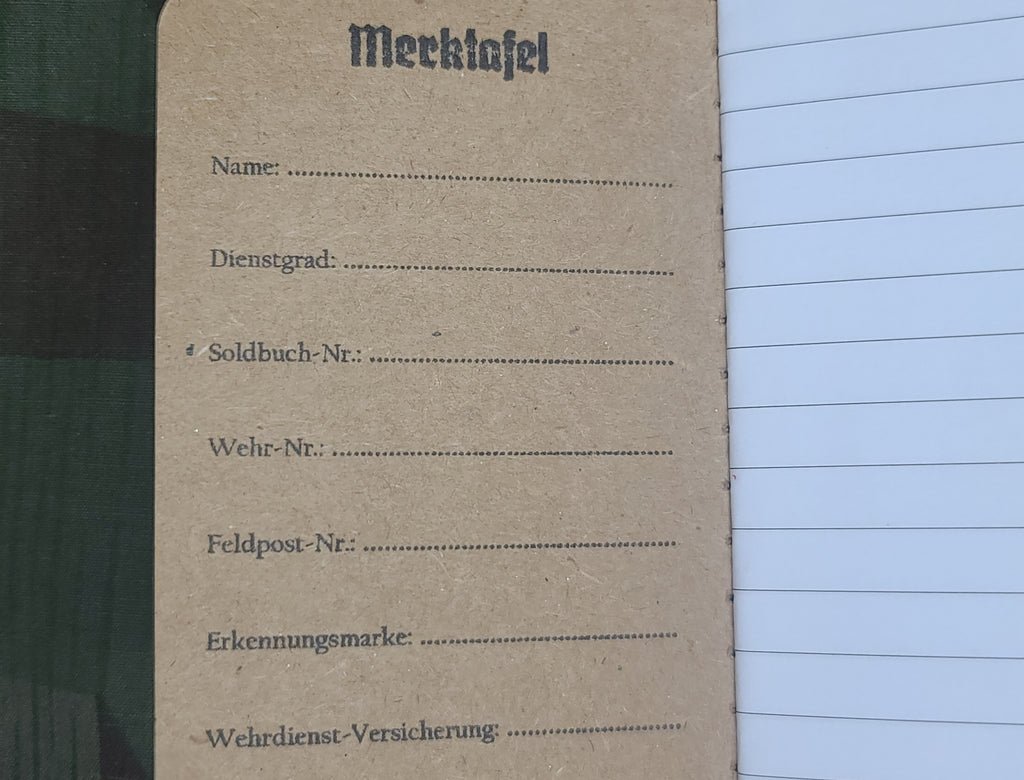 Repro Wehrmacht-Notizbuch 1944 Notebook — image 6