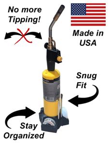 Stable Plumbers Torch Base Organizer NO MORE TIPPING!!!