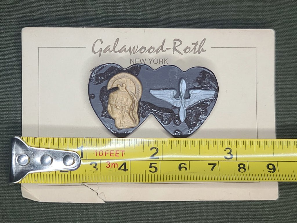 WAC Army Air Corps Heart Pin on Card — image 5