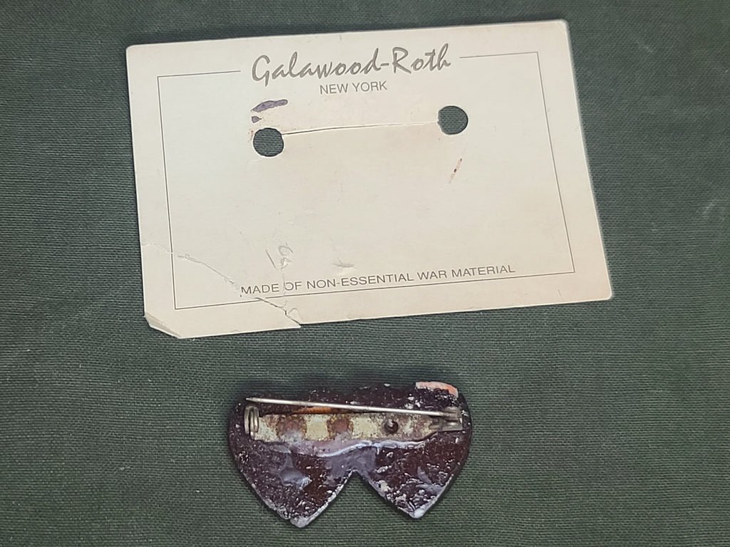 WAC Army Air Corps Heart Pin on Card — image 8