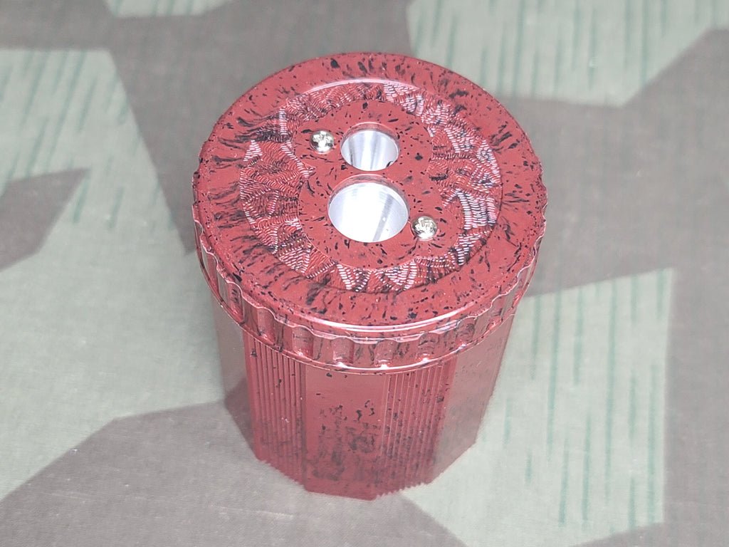 Reproduction Red Bakelite Double Pencil Sharpener — image 2