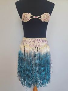 Philippines 1946 Bikini and Skirt Made from a Parachute