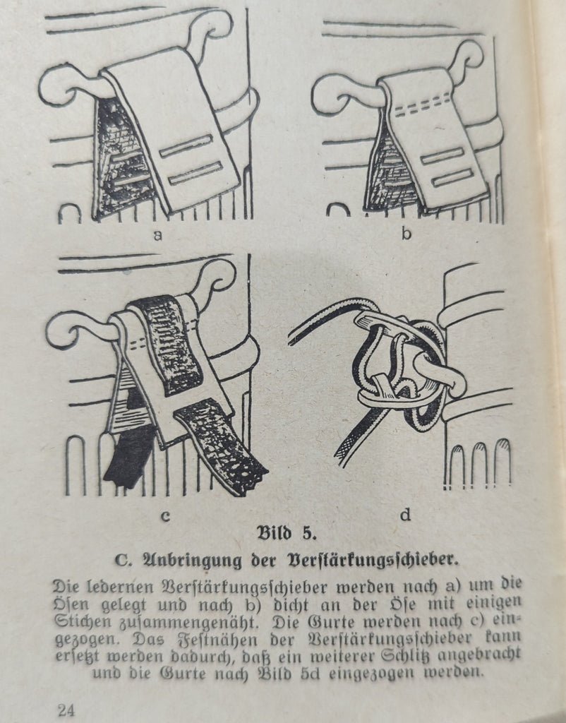 Reproduction Early Leather Gas Mask Strap Reinforcement Set — image 4