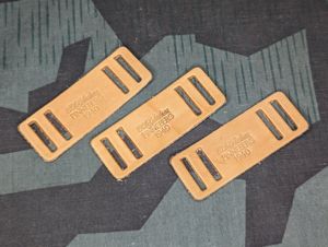 Reproduction Early Leather Gas Mask Strap Reinforcement Set