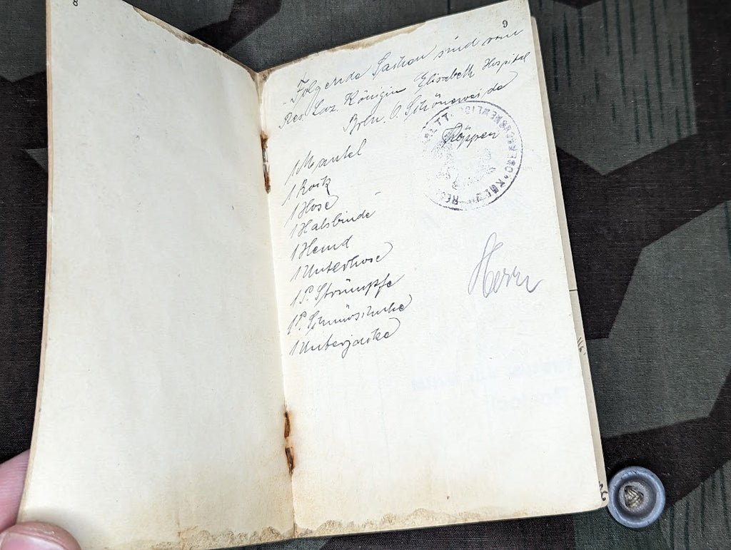 WWI Soldbuch Fussartl. Rgt. 9 — image 4