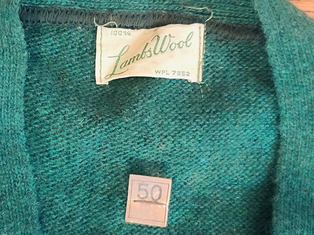 Green Wool Sweater Size 50 (AS-IS)(44'-46' Chest) — image 5