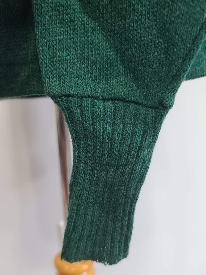 Green Wool Sweater Size 48 (AS-IS)(43'-45' Chest) — image 12