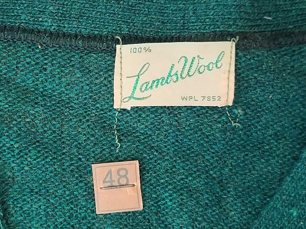 Green Wool Sweater Size 48 (AS-IS)(43'-45' Chest) — image 2